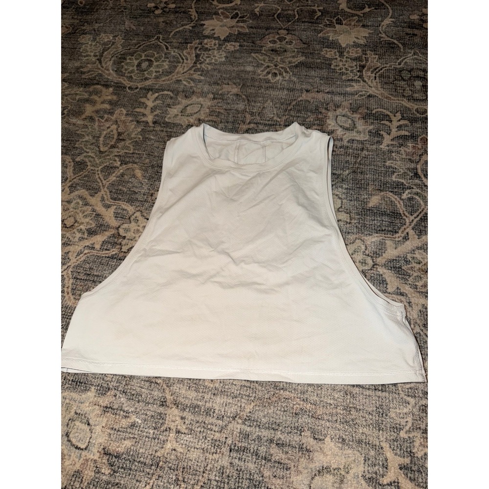 Lululemon Muscle Love Cropped Athletic Tank Beige